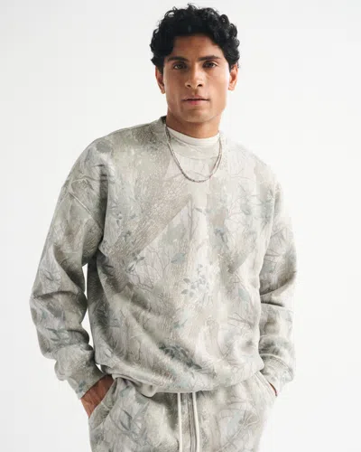 Abercrombie & Fitch Essential Crew Sweatshirt In Brown