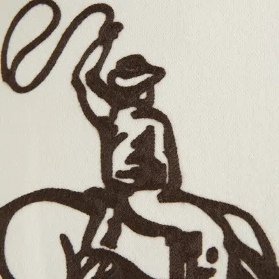 Abercrombie & Fitch Cowboy Graphic Essential Popover Hoodie In Neutral