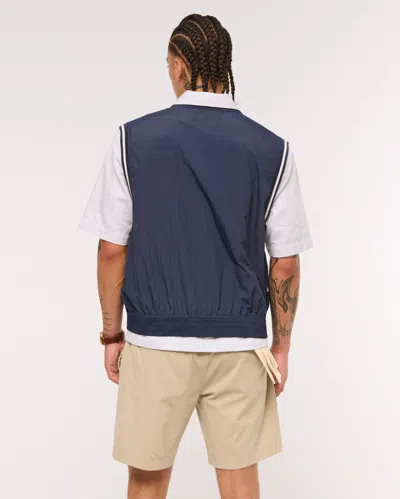 Abercrombie & Fitch Random Golf Club Nylon Vest In Blue