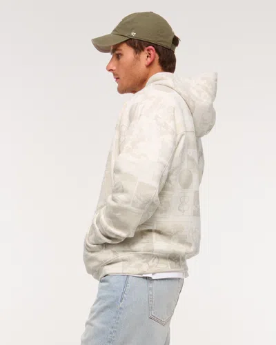 Abercrombie & Fitch Essential Popover Hoodie In Neutral