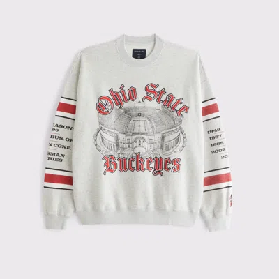 Abercrombie & Fitch The Ohio State University Graphic Crew Sweatshirt In Multi