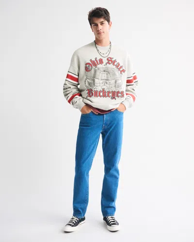 Abercrombie & Fitch The Ohio State University Graphic Crew Sweatshirt In Multi