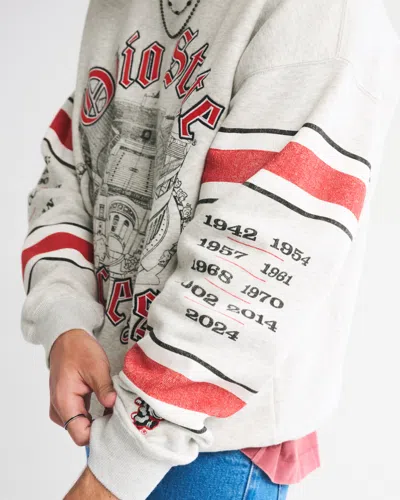 Abercrombie & Fitch The Ohio State University Graphic Crew Sweatshirt In Multi