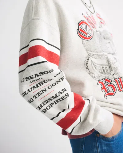 Abercrombie & Fitch The Ohio State University Graphic Crew Sweatshirt In Multi