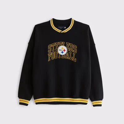 Abercrombie & Fitch Pittsburgh Steelers Graphic Crew Sweatshirt In Multi