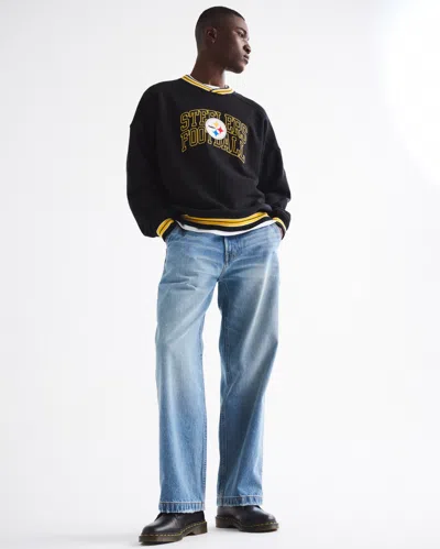 Abercrombie & Fitch Pittsburgh Steelers Graphic Crew Sweatshirt In Multi