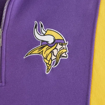 Abercrombie & Fitch Minnesota Vikings Half-zip Sweatshirt In Multi