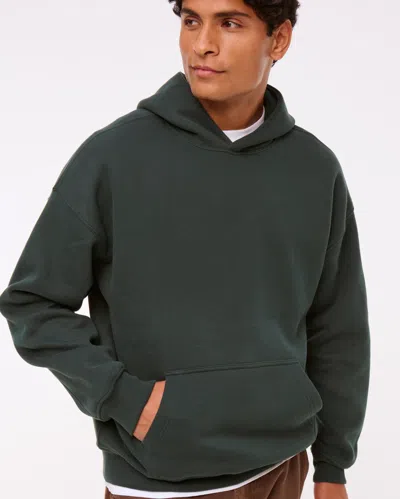 Abercrombie & Fitch Essential Popover Hoodie In Green