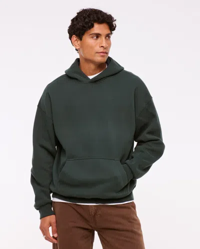 Abercrombie & Fitch Essential Popover Hoodie In Green