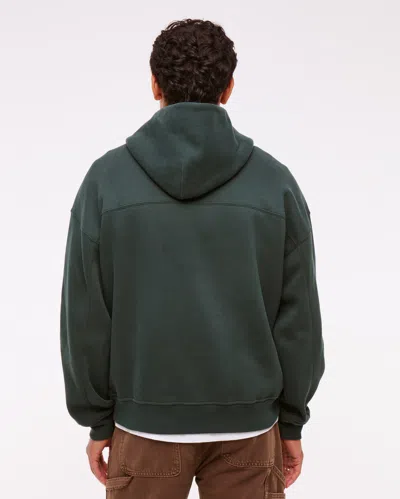 Abercrombie & Fitch Essential Popover Hoodie In Green