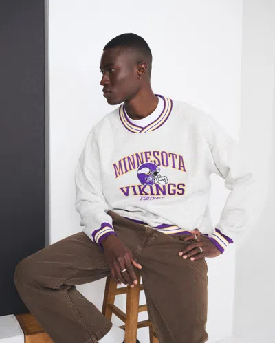 Abercrombie & Fitch Minnesota Vikings Graphic Crew Sweatshirt In Multi