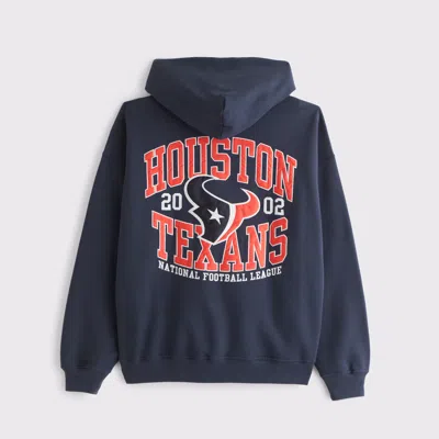 Abercrombie & Fitch Houston Texans Graphic Popover Hoodie In Multi