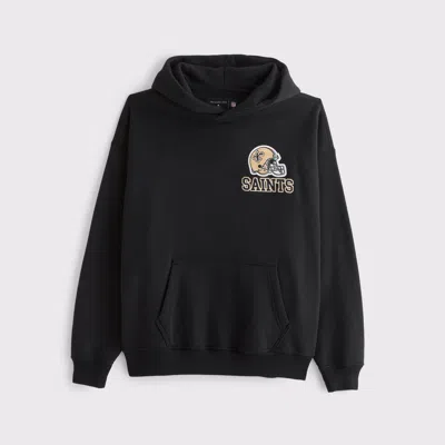 Abercrombie & Fitch New Orleans Saints Graphic Popover Hoodie In Animal Print