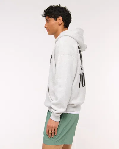 Abercrombie & Fitch Las Vegas Raiders Graphic Popover Hoodie In Gray