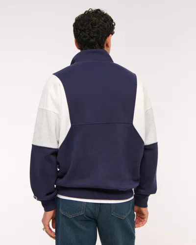 Abercrombie & Fitch Seattle Seahawks Half-zip Sweatshirt In Multi