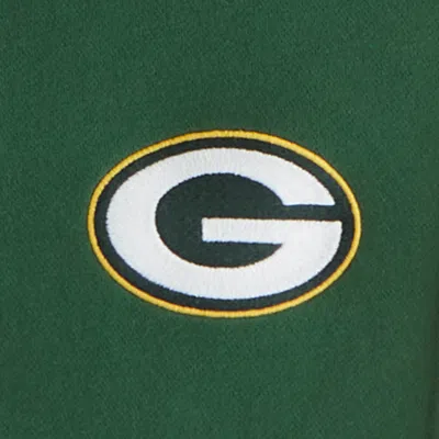 Abercrombie & Fitch Green Bay Packers Half-zip Sweatshirt In Green