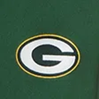 Abercrombie & Fitch Green Bay Packers Half-zip Sweatshirt In Green