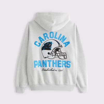 Abercrombie & Fitch Carolina Panthers Graphic Popover Hoodie In Brown