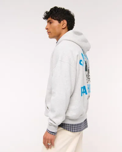 Abercrombie & Fitch Carolina Panthers Graphic Popover Hoodie In Brown