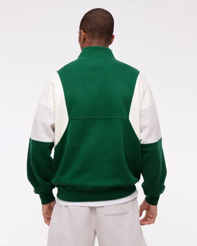 Abercrombie & Fitch New York Jets Half-zip Sweatshirt In Brown