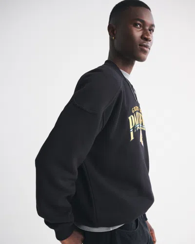 Abercrombie & Fitch Green Bay Packers Graphic Crew Sweatshirt In Brown