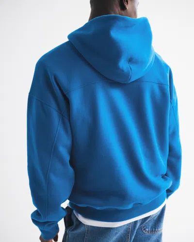 Abercrombie & Fitch Essential Popover Hoodie In Blue