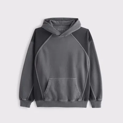 Abercrombie & Fitch Essential Popover Hoodie In Gray