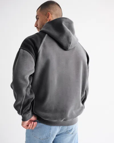 Abercrombie & Fitch Essential Popover Hoodie In Gray