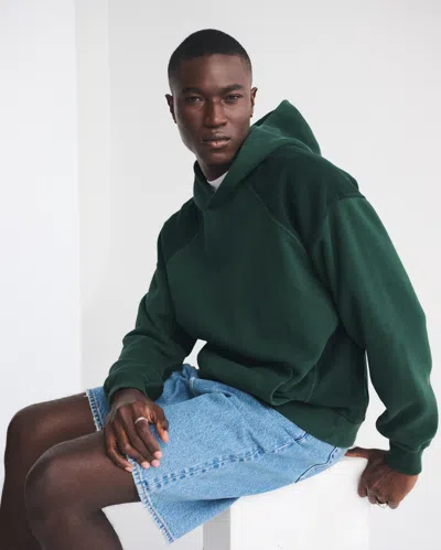 Abercrombie & Fitch Essential Popover Hoodie In Green