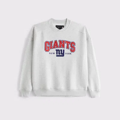 Abercrombie & Fitch New York Giants Graphic Crew Sweatshirt In Black