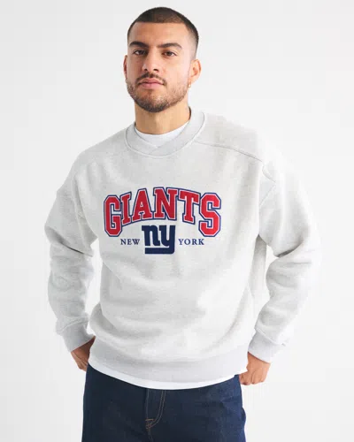 Abercrombie & Fitch New York Giants Graphic Crew Sweatshirt In Black