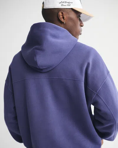 Abercrombie & Fitch Essential Popover Hoodie In Purple