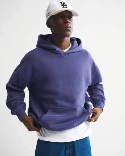 Abercrombie & Fitch Essential Popover Hoodie In Purple
