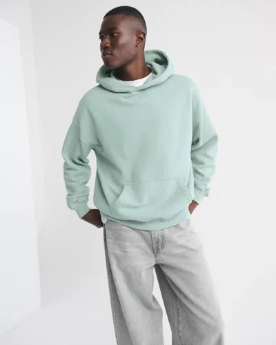 Abercrombie & Fitch Essential Popover Hoodie In Green
