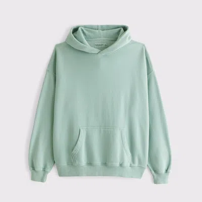 Abercrombie & Fitch Essential Popover Hoodie In Green
