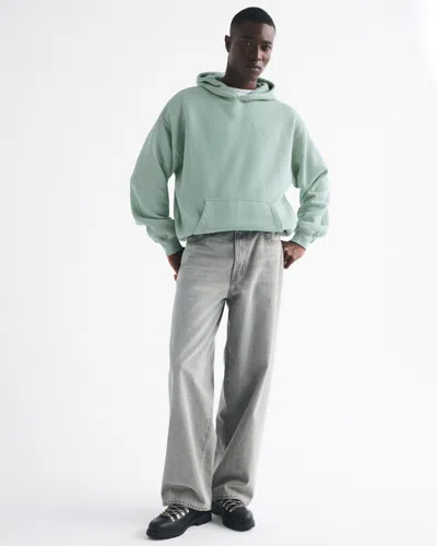 Abercrombie & Fitch Essential Popover Hoodie In Green