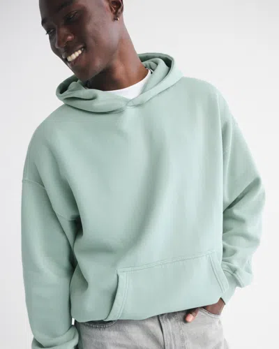 Abercrombie & Fitch Essential Popover Hoodie In Green
