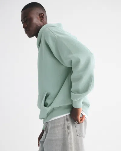 Abercrombie & Fitch Essential Popover Hoodie In Green