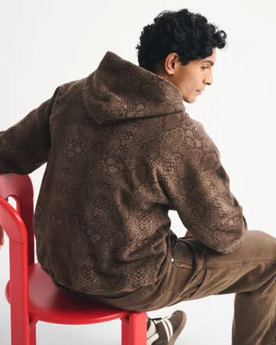 Abercrombie & Fitch Essential Popover Hoodie In Brown