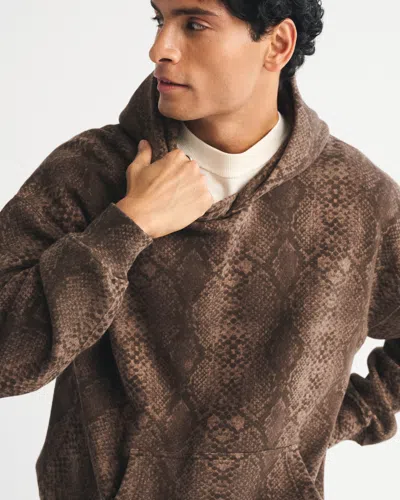 Abercrombie & Fitch Essential Popover Hoodie In Brown