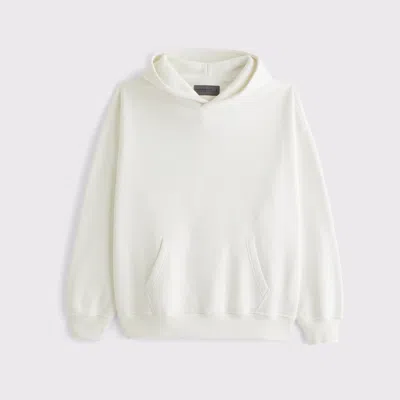 Abercrombie & Fitch Essential Popover Hoodie In White