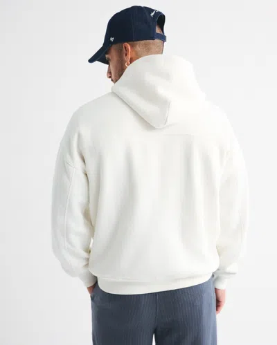 Abercrombie & Fitch Essential Popover Hoodie In White