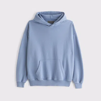 Abercrombie & Fitch Essential Popover Hoodie In Blue