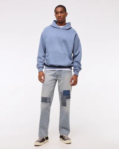 Abercrombie & Fitch Essential Popover Hoodie In Blue