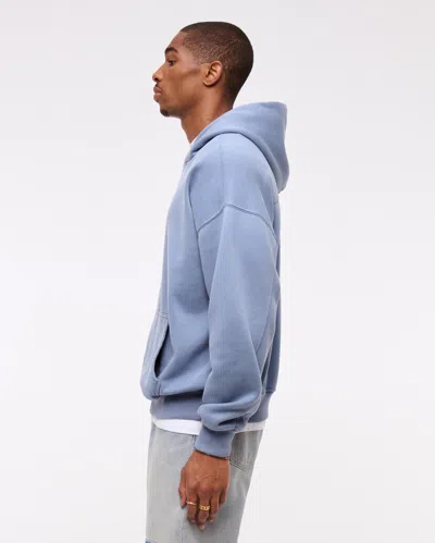 Abercrombie & Fitch Essential Popover Hoodie In Blue