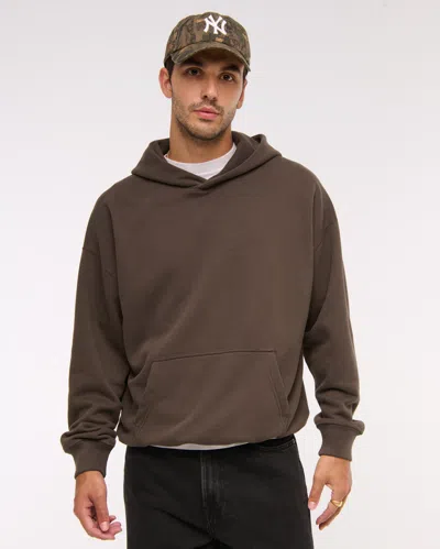 Abercrombie & Fitch Essential Popover Hoodie In Brown
