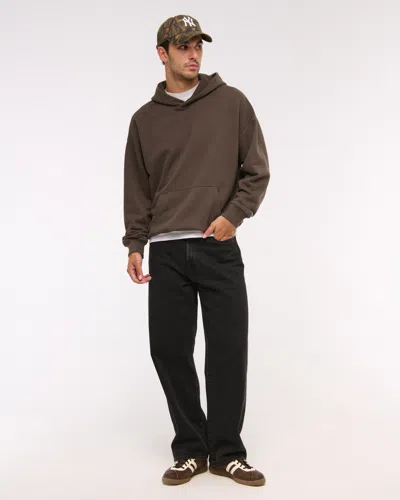 Abercrombie & Fitch Essential Popover Hoodie In Brown