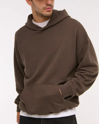Abercrombie & Fitch Essential Popover Hoodie In Brown
