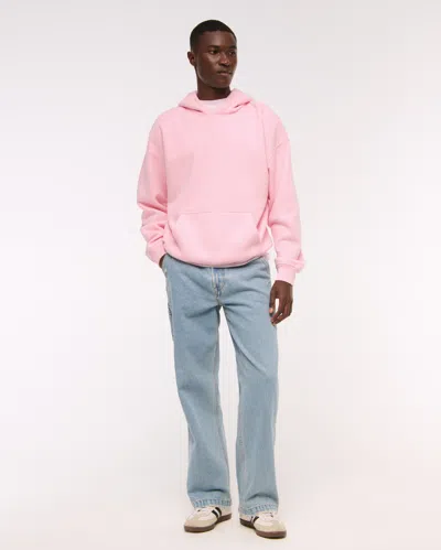 Abercrombie & Fitch Essential Popover Hoodie In Pink