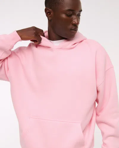 Abercrombie & Fitch Essential Popover Hoodie In Pink